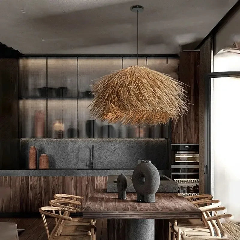 Wabi-Sabi Hand Woven Pendant - Homio Decor