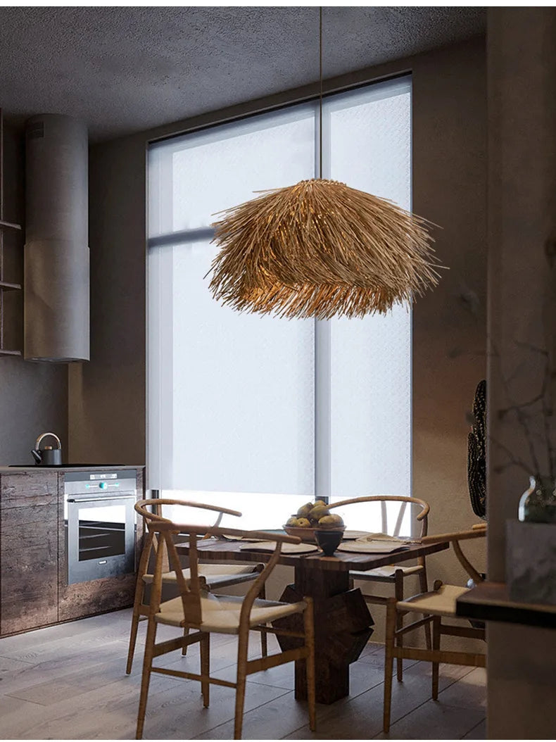 Wabi-Sabi Hand Woven Pendant - Homio Decor