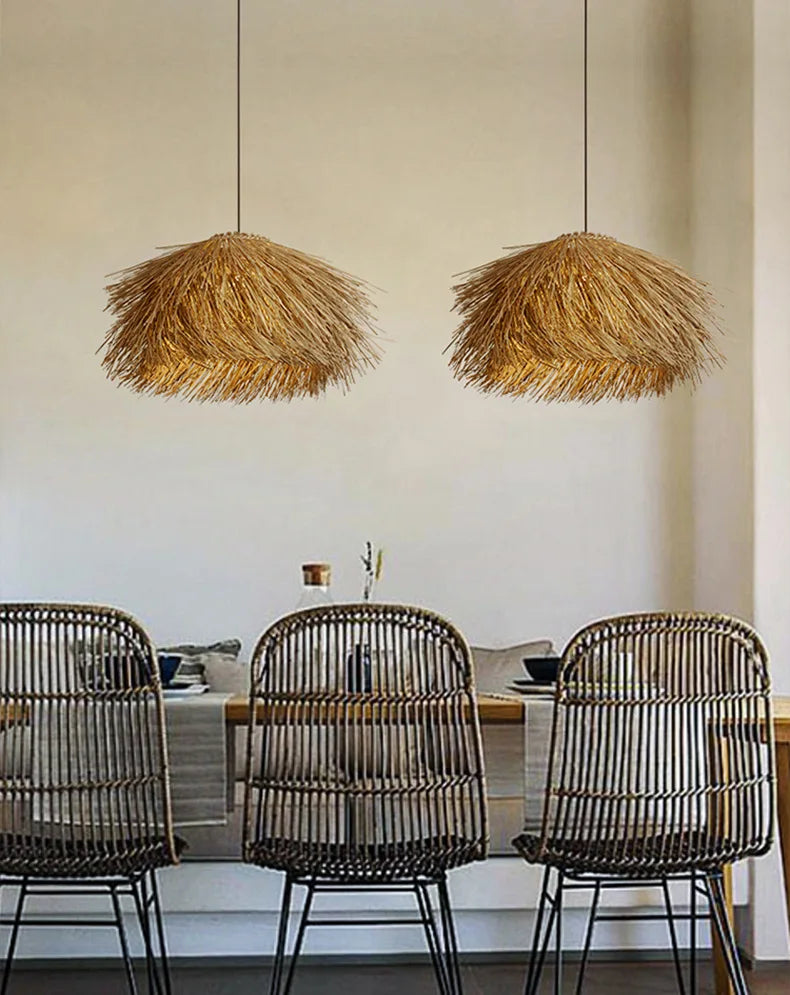 Wabi-Sabi Hand Woven Pendant - Homio Decor
