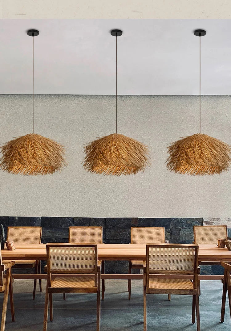 Wabi-Sabi Hand Woven Pendant - Homio Decor
