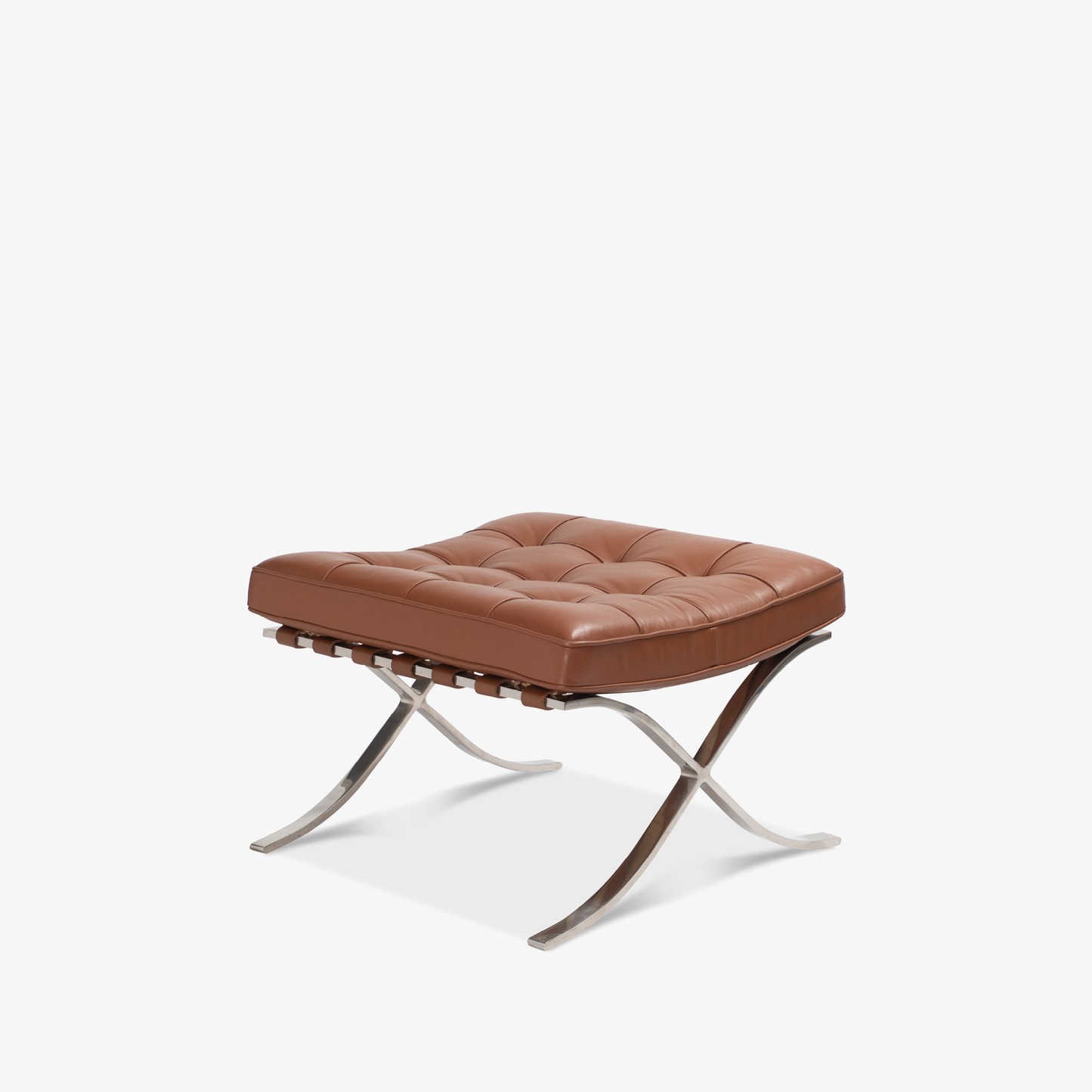 Barcelona Chair - Leather (Brown) - Homio Decor
