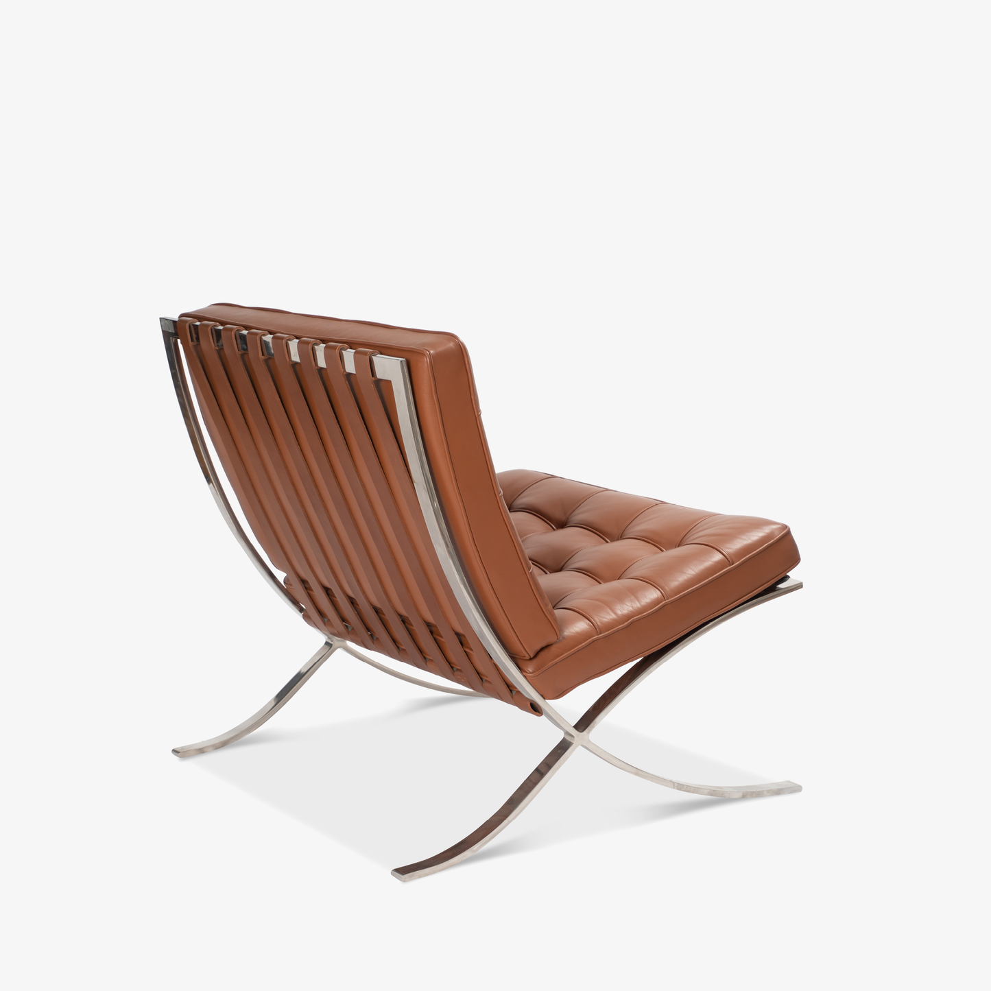 Barcelona Chair - Leather (Brown) - Homio Decor