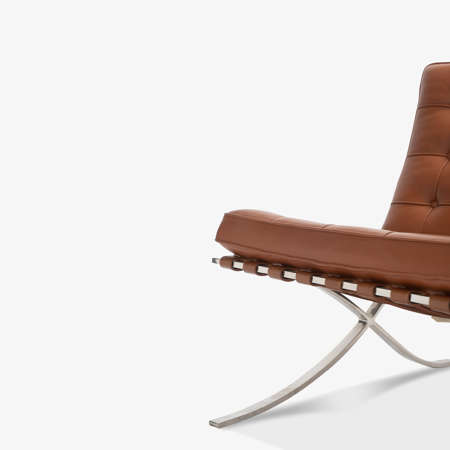 Barcelona Chair - Leather (Brown) - Homio Decor
