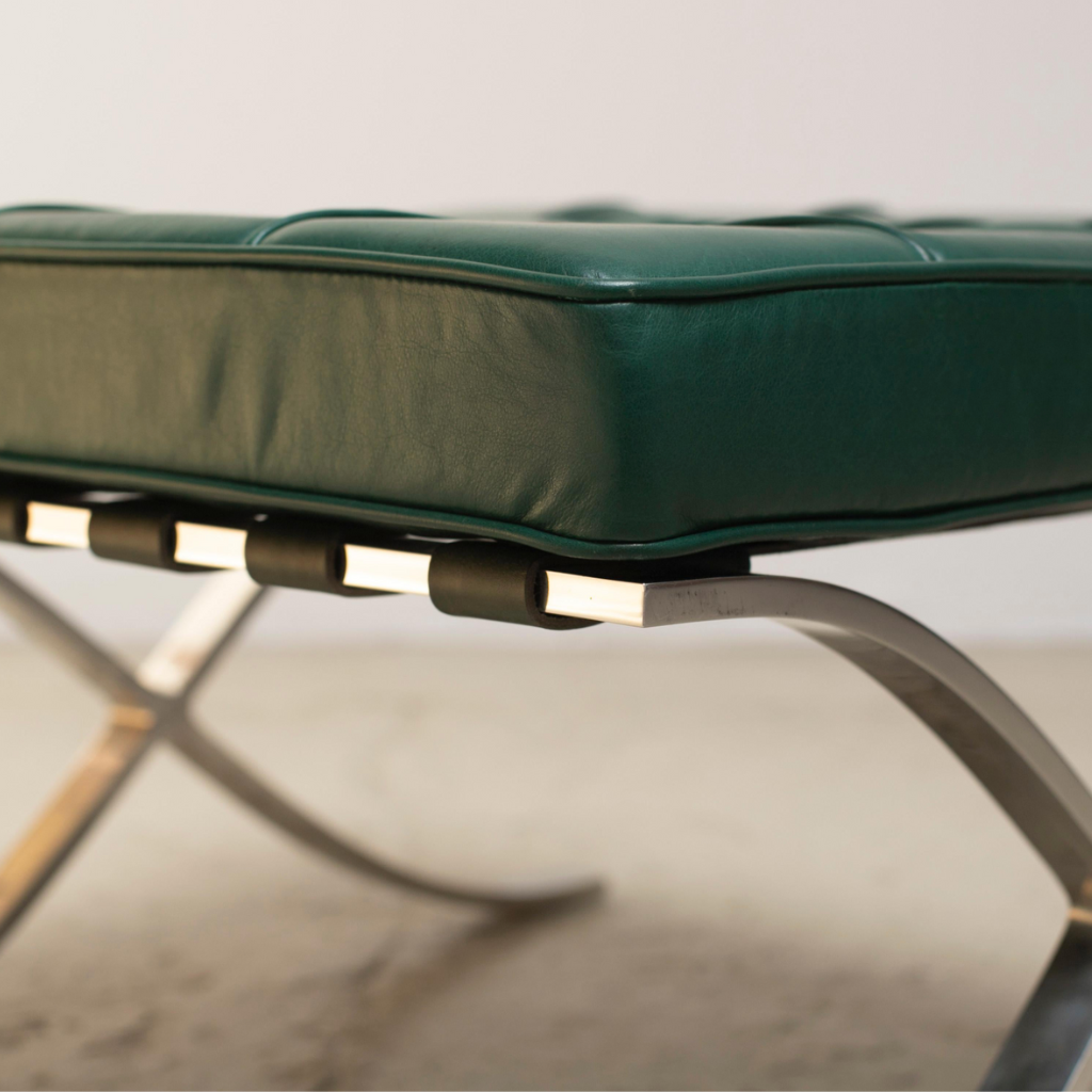 Barcelona Chair - Leather (Green) - Homio Decor