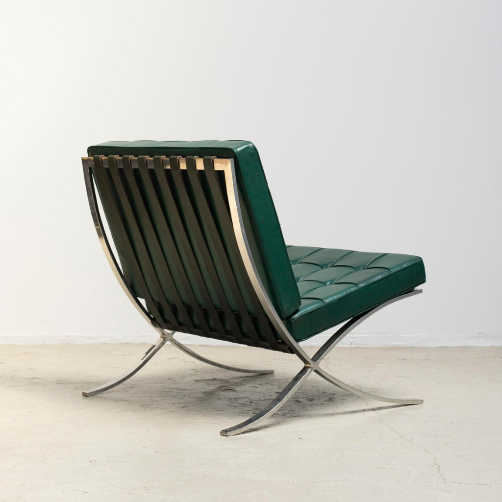 Barcelona Chair - Leather (Green) - Homio Decor