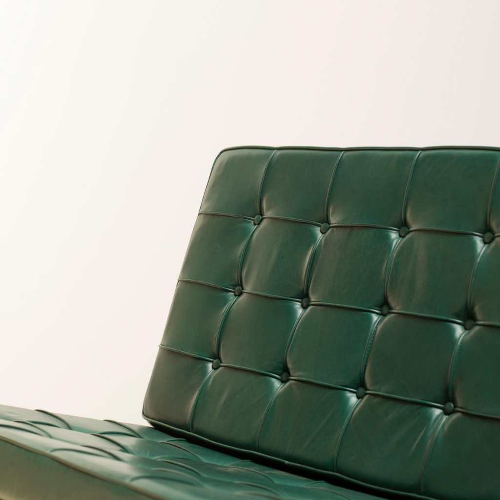 Barcelona Chair - Leather (Green) - Homio Decor
