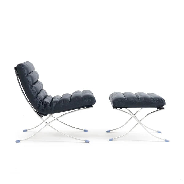 Barcelona Style Lounge Chair (Black) - Homio Decor