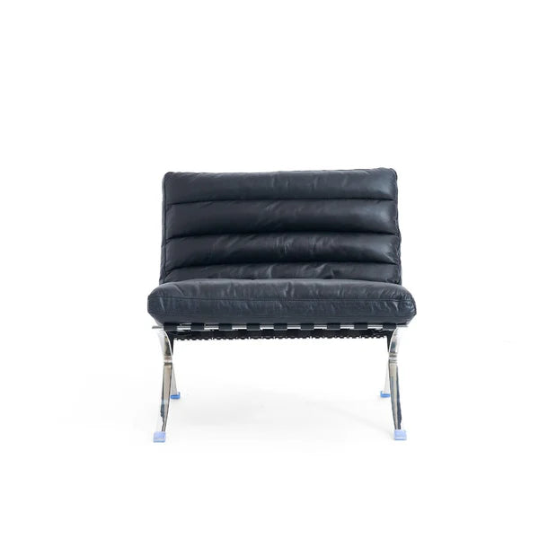 Barcelona Style Lounge Chair (Black) - Homio Decor