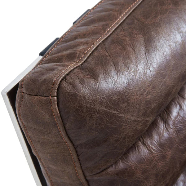 Barcelona Style Lounge Chair (Brown) - Homio Decor