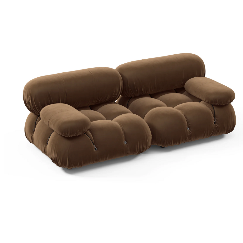 Camaleonda Sofa - Chocolate Brown (Velvet) - Homio Decor