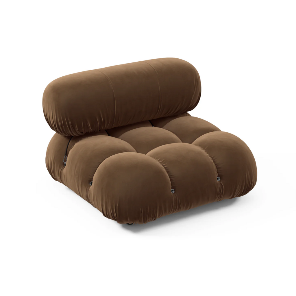 Camaleonda Sofa - Chocolate Brown (Velvet) - Homio Decor