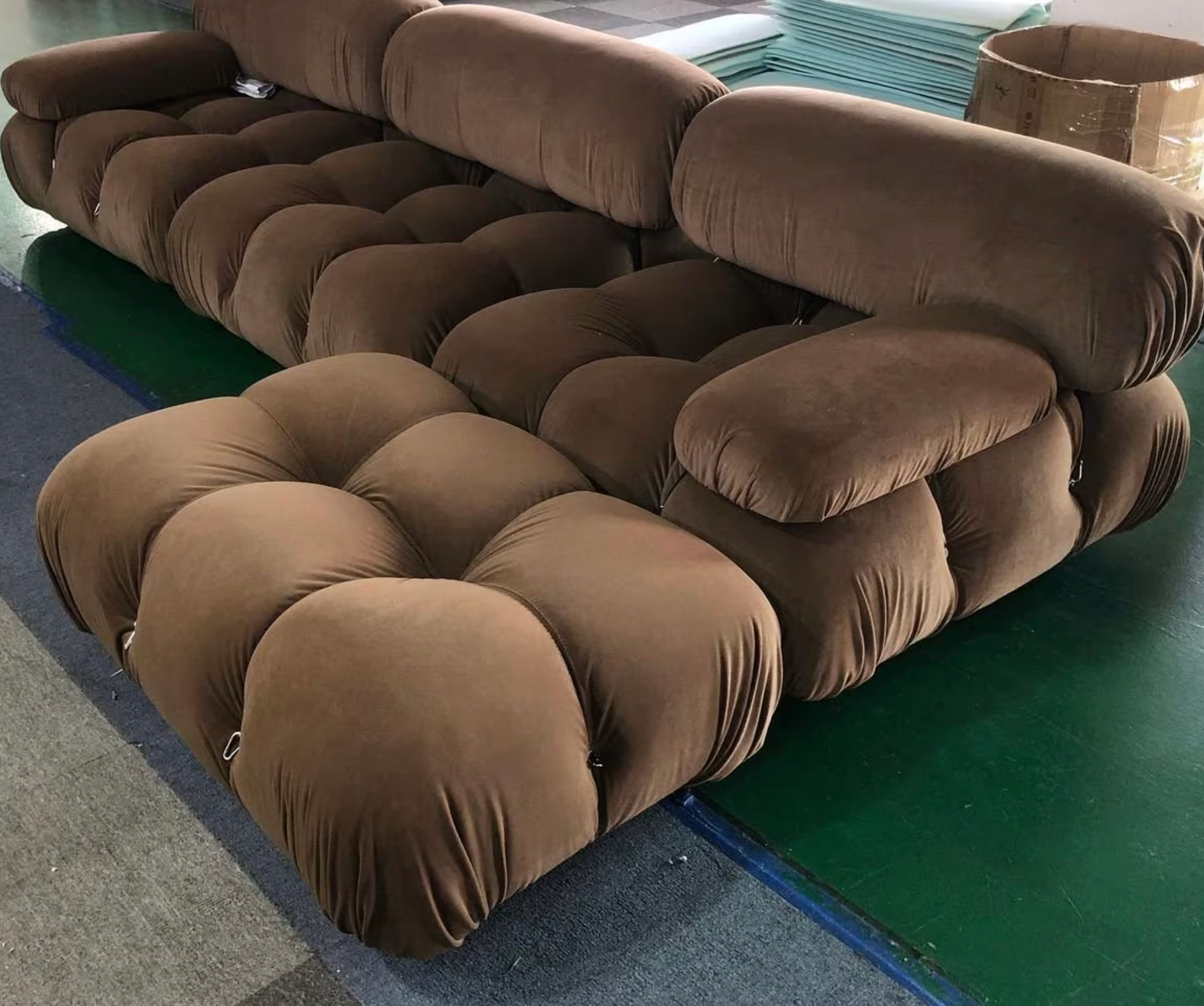 Camaleonda Sofa - Chocolate Brown (Velvet) - Homio Decor