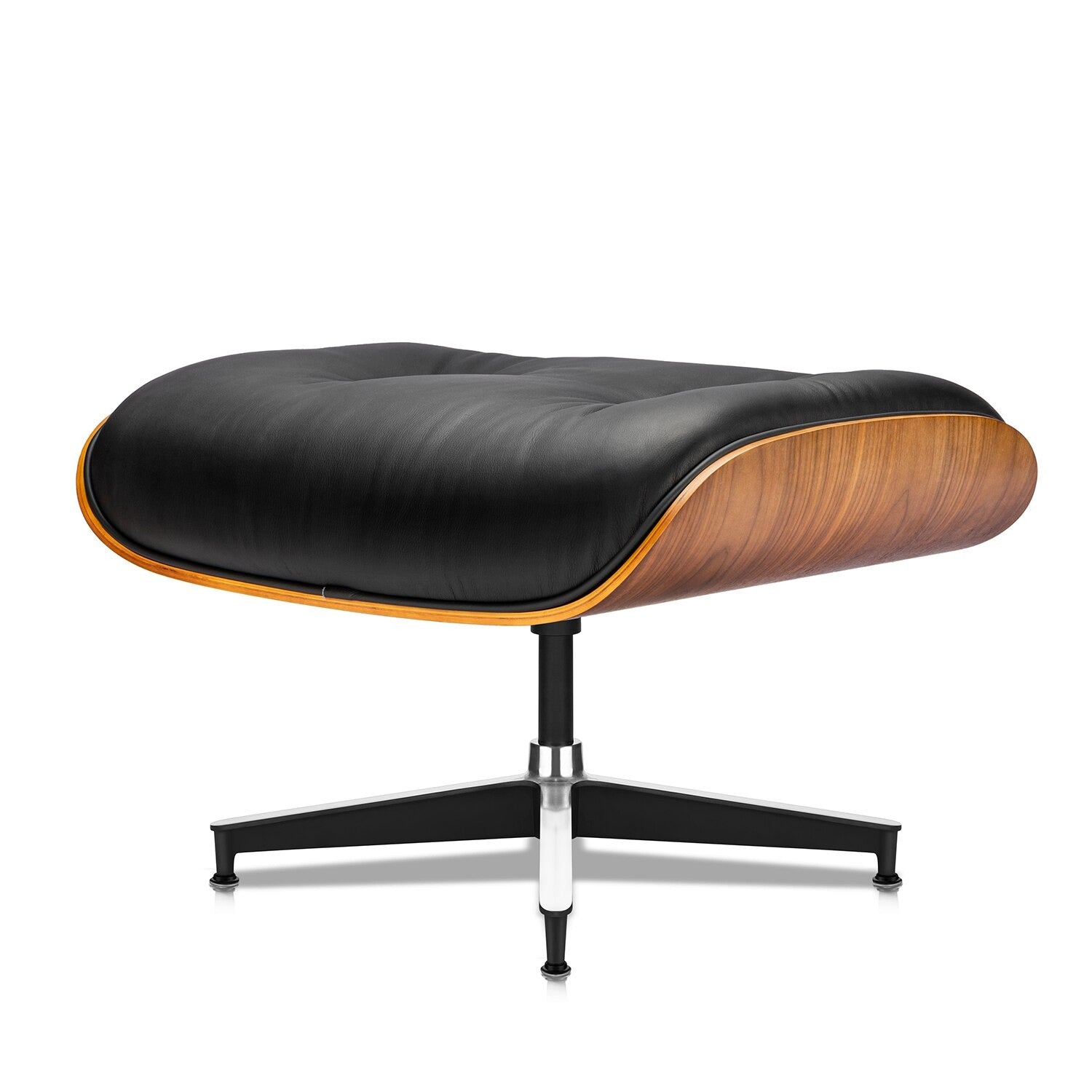 Classic Leather Lounge Chair with Ottoman (PRO) - Homio Decor