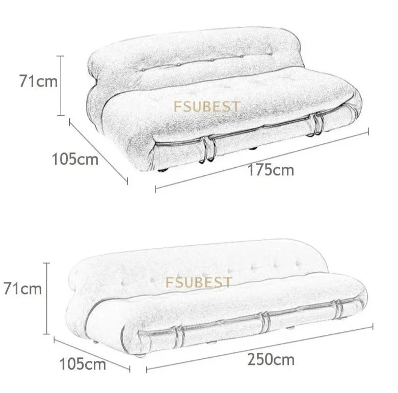 Soriana Sofa - 2 Seater - Homio Decor