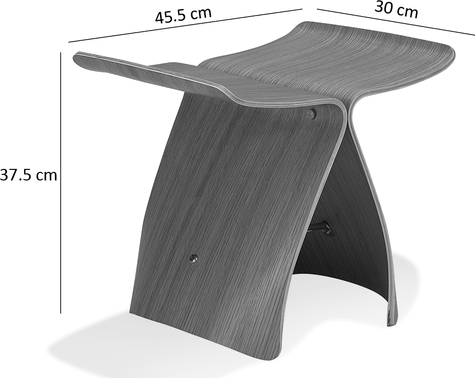 Homio Decor Living Room Danish Butterfly Stool
