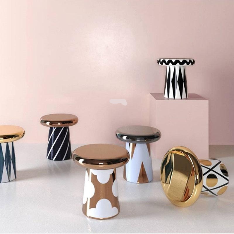Designer Round Mushroom Side Table - Homio Decor