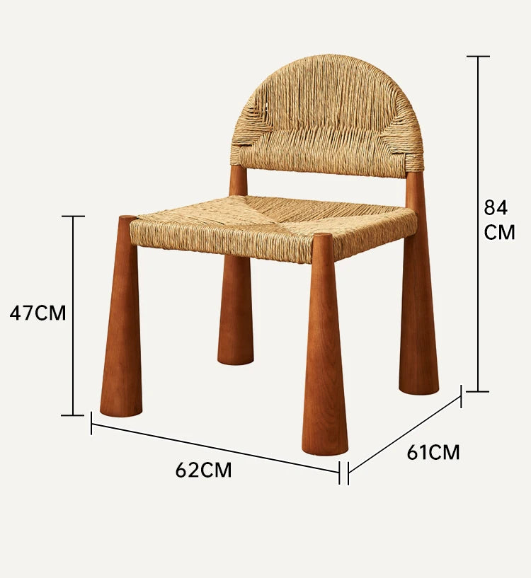 Designer Rustic Woven Chair - Homio Decor