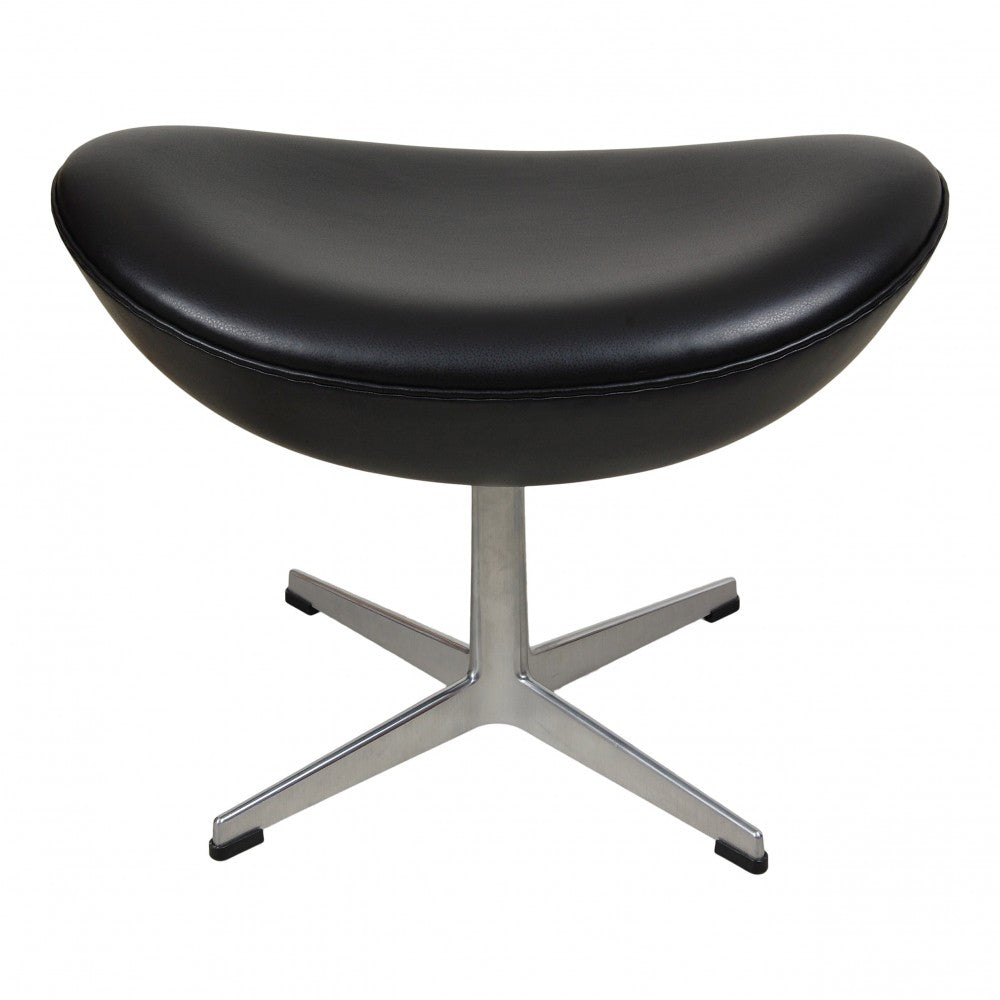 Egg Chair - Black Aniline Leather - Homio Decor