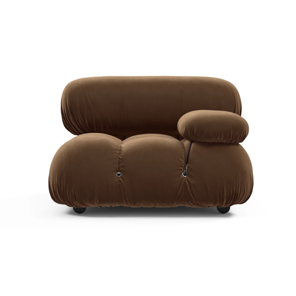 Camaleonda Sofa - Chocolate Brown (Velvet) - Homio Decor