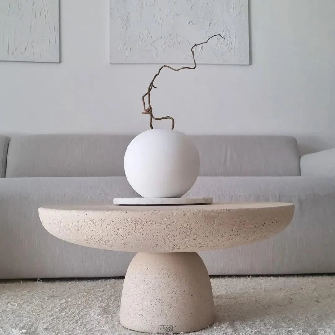 Homio Decor Living Room Mushroom Style Round Side Table
