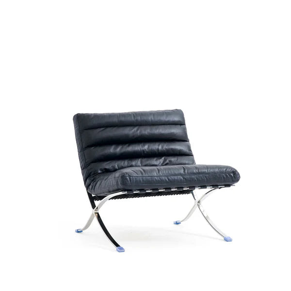 Barcelona Style Lounge Chair (Black) - Homio Decor