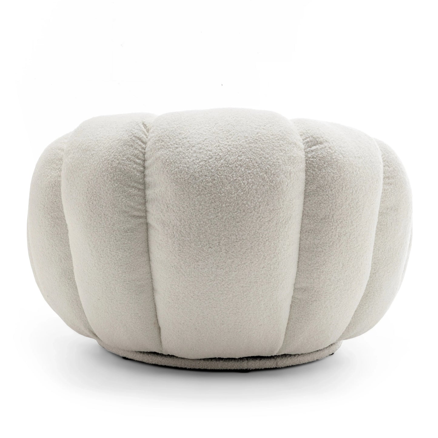 Homio Decor Living Room Pumpkin Chair with Ottoman