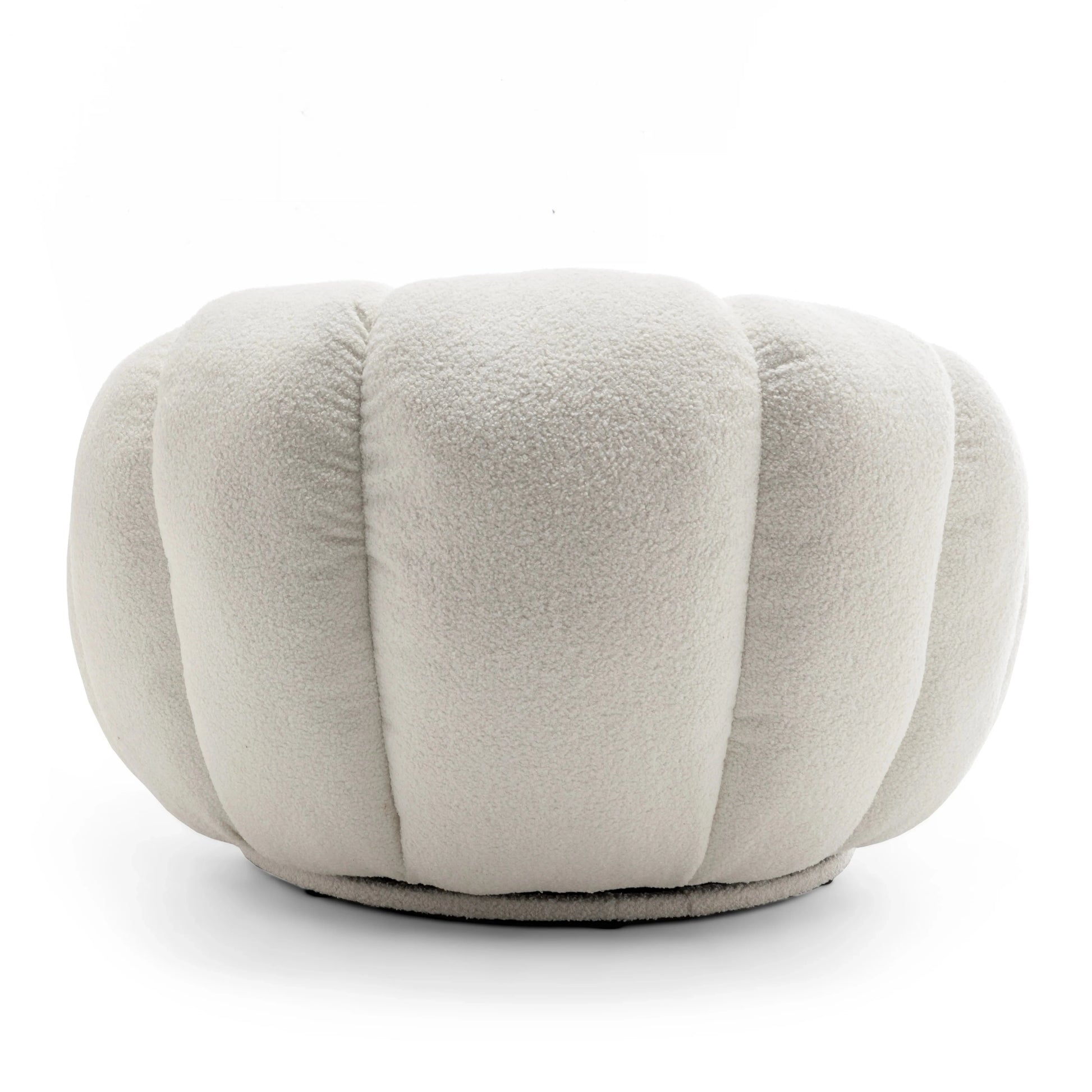 Homio Decor Living Room Pumpkin Chair with Ottoman