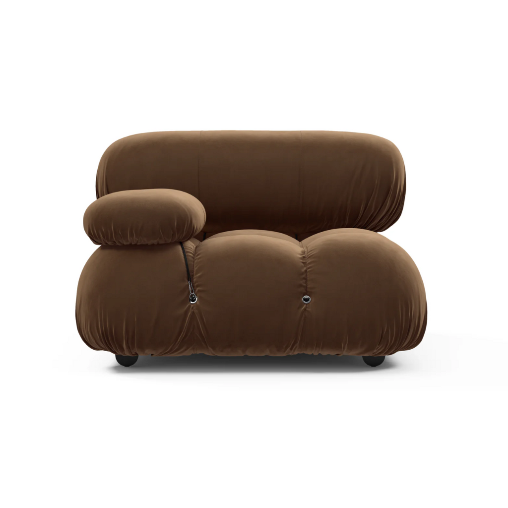 Camaleonda Sofa - Chocolate Brown (Velvet) - Homio Decor