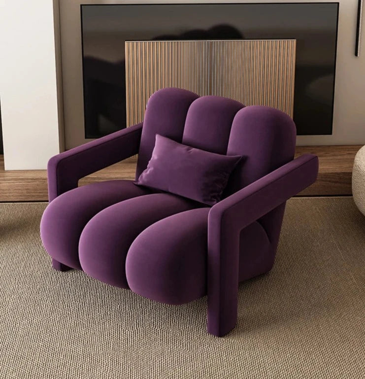 Tulip Lounge Chair (Velvet) - Homio Decor