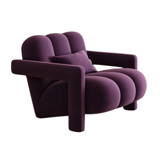 Tulip Lounge Chair (Velvet) - Homio Decor
