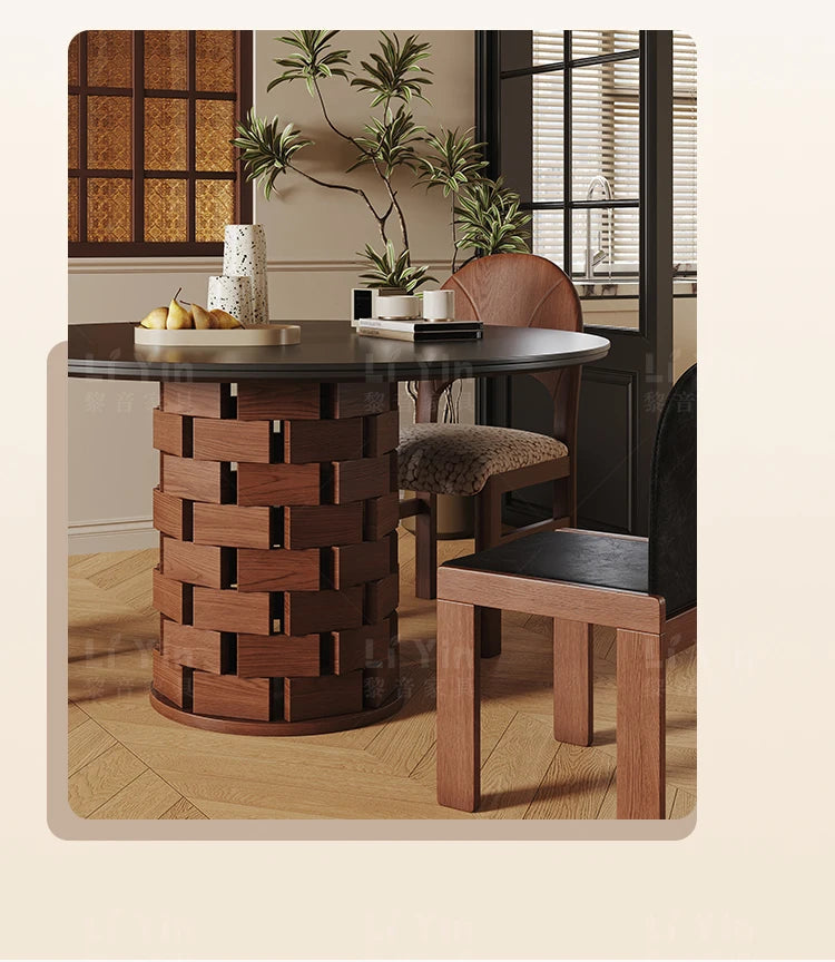 Wabi-Sabi Dining Table & Chairs Set - Homio Decor