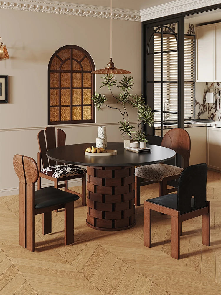 Wabi-Sabi Dining Table & Chairs Set - Homio Decor