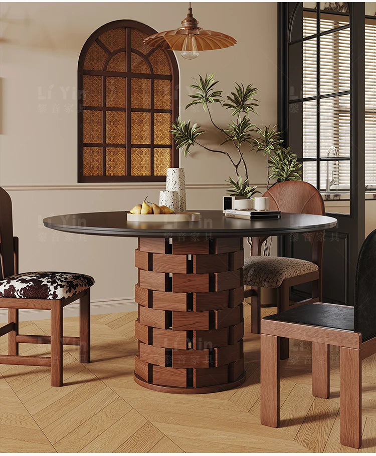Wabi-Sabi Dining Table & Chairs Set - Homio Decor