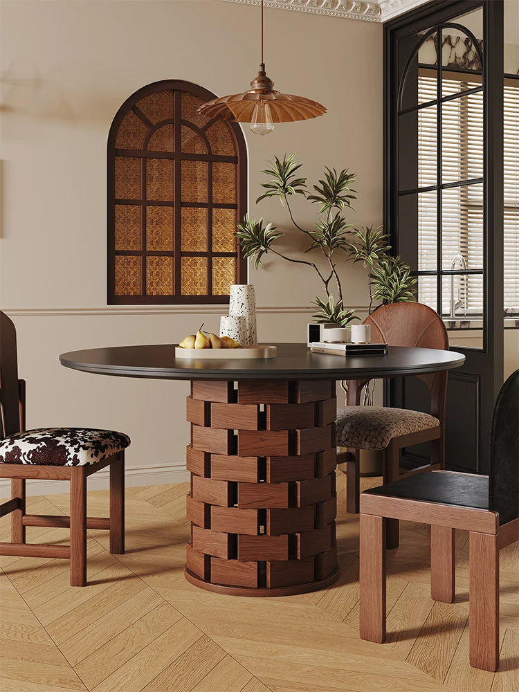 Wabi-Sabi Dining Table & Chairs Set - Homio Decor