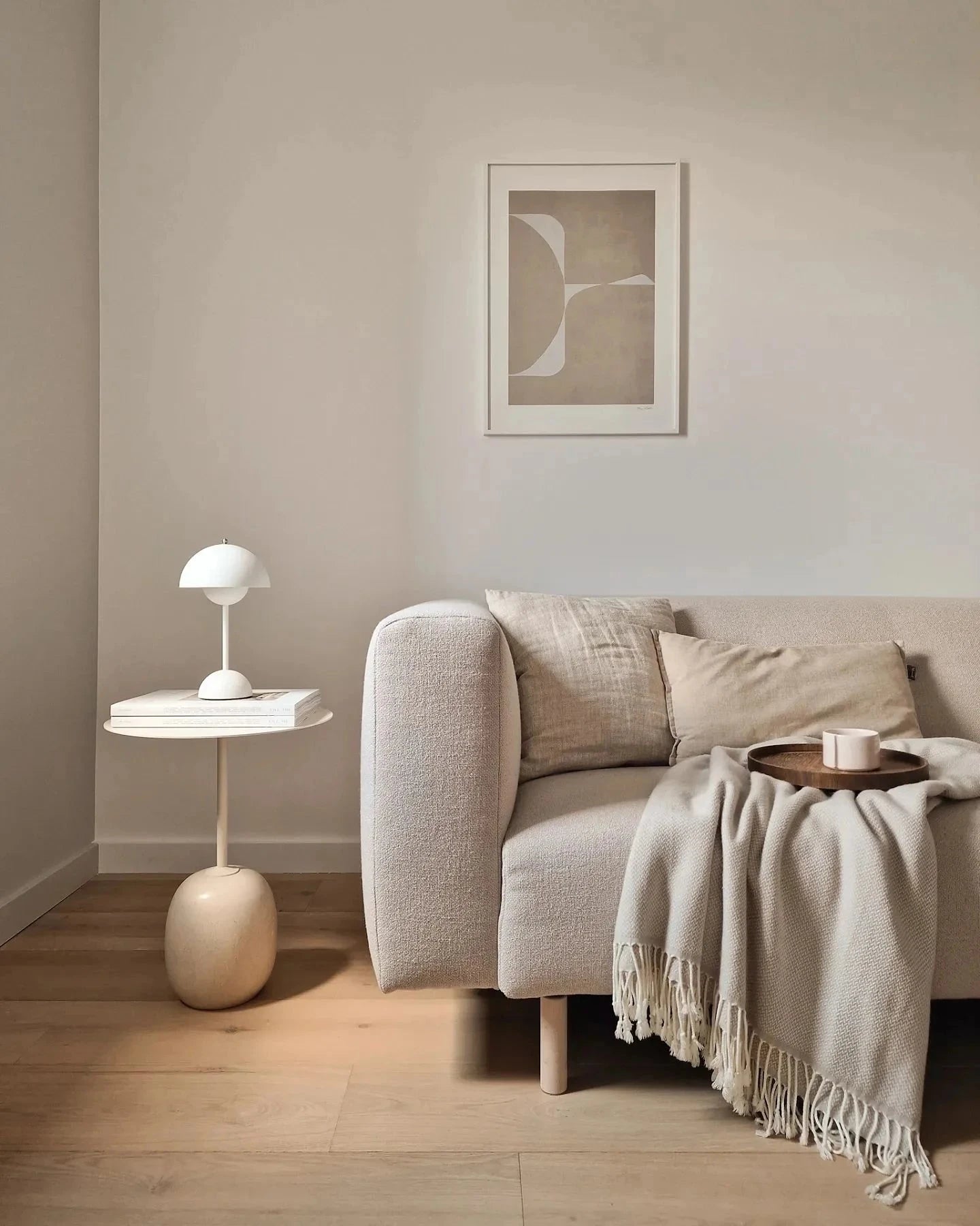 Homio Decor Luna Marble Side Table