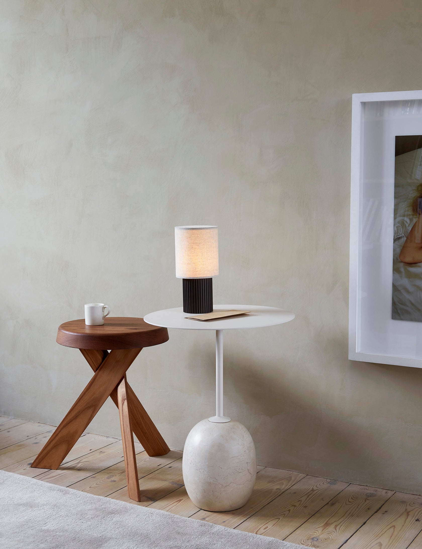 Homio Decor Luna Marble Side Table