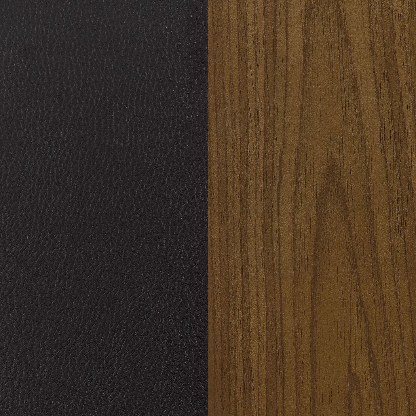 Homio Decor Mid-Century Walnut & Leather Bar Stool