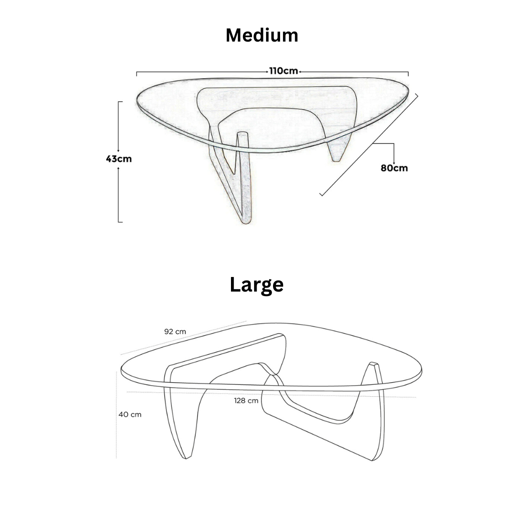 Homio Decor Noguchi Style Coffee Table