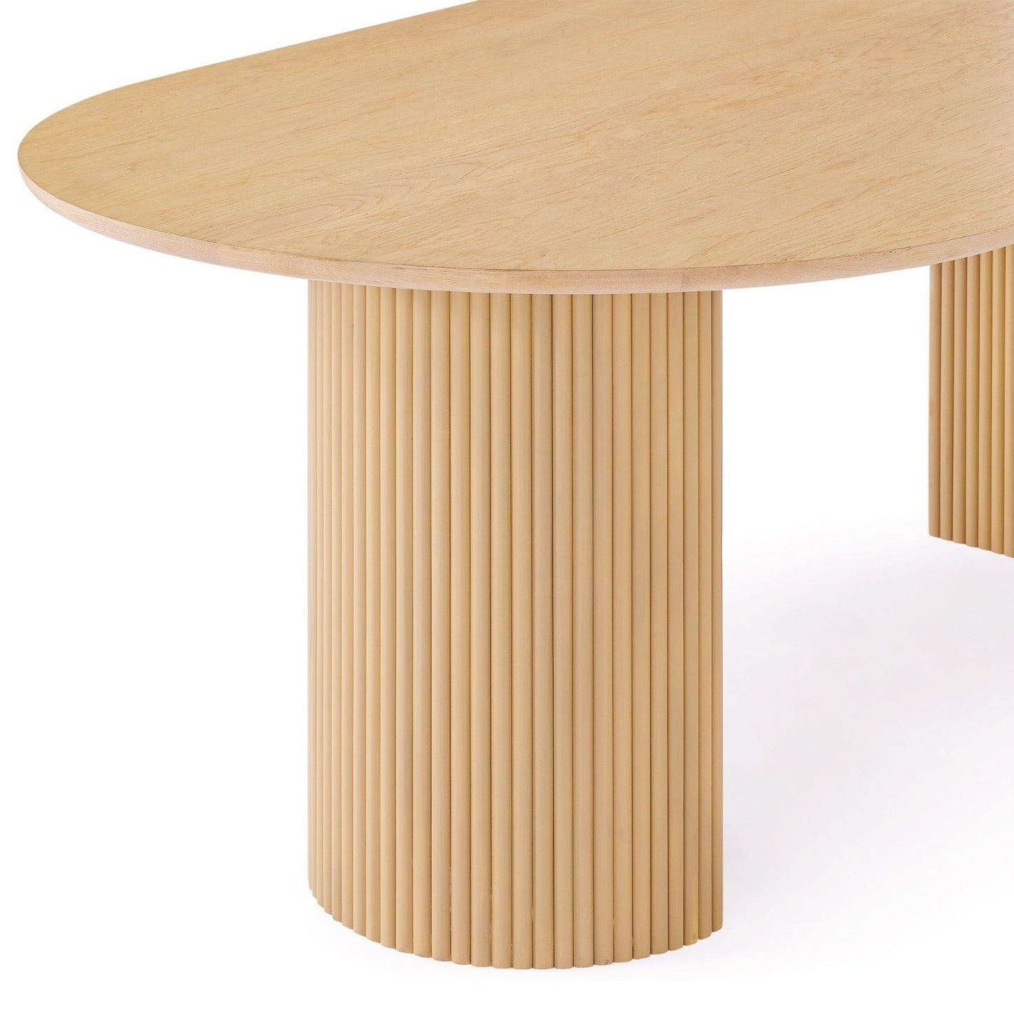 Homio Decor Ripple Design Dining Table (Slim Base Edition)