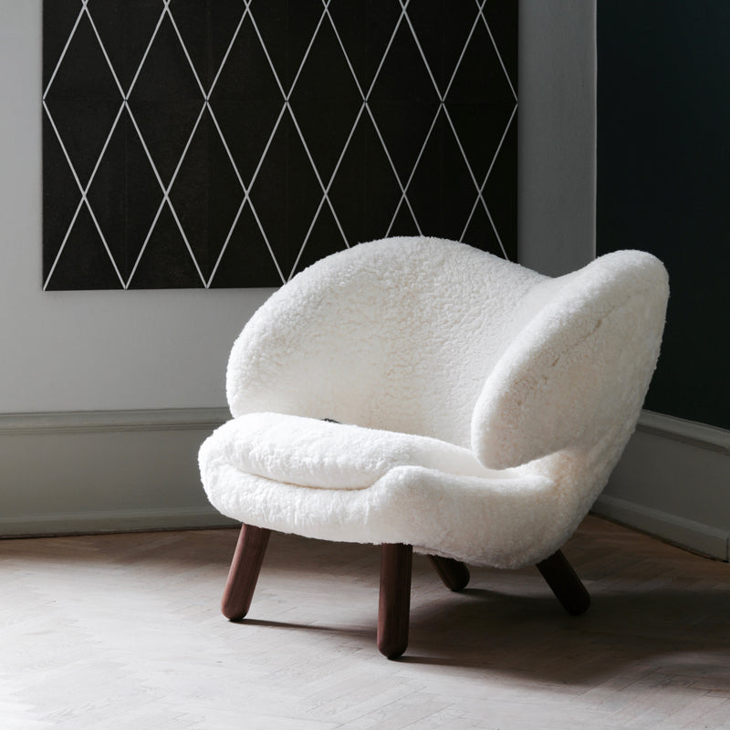 Homio Decor Shearling Pelican Chair