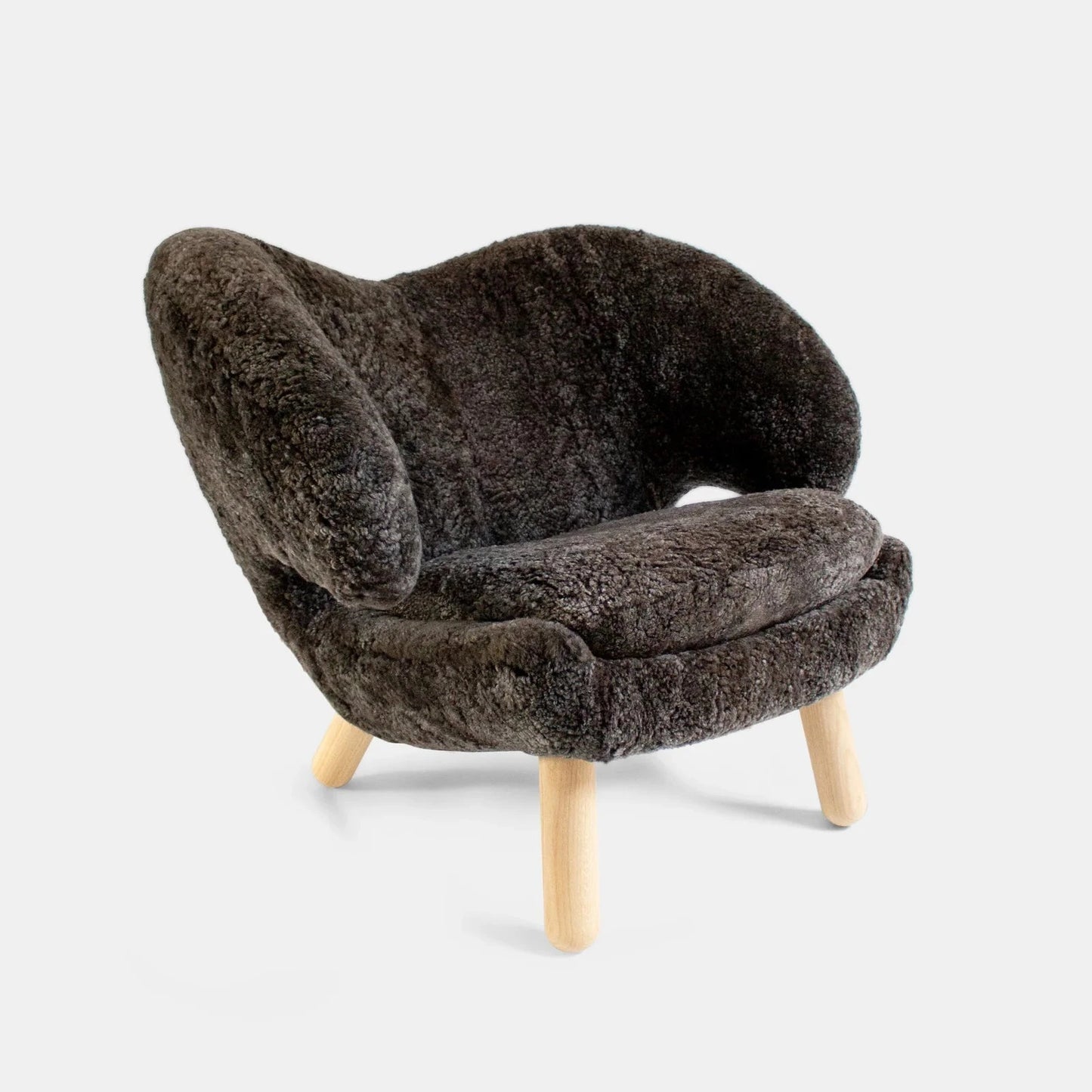 Homio Decor Shearling Pelican Chair