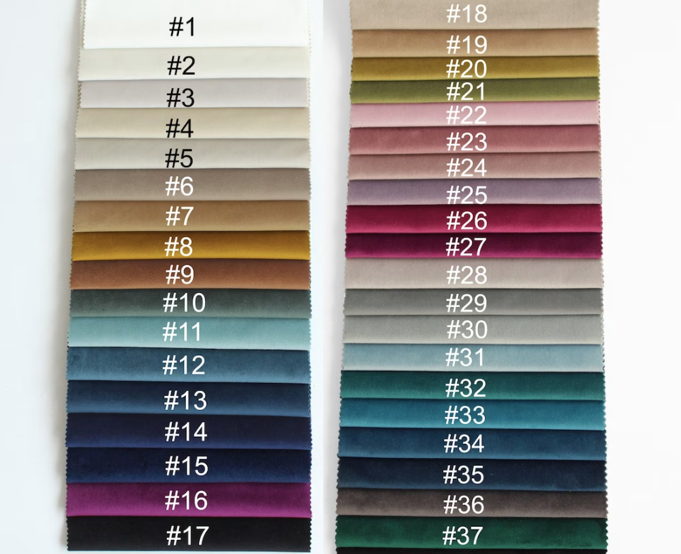 Fabric Swatches - Homio Decor