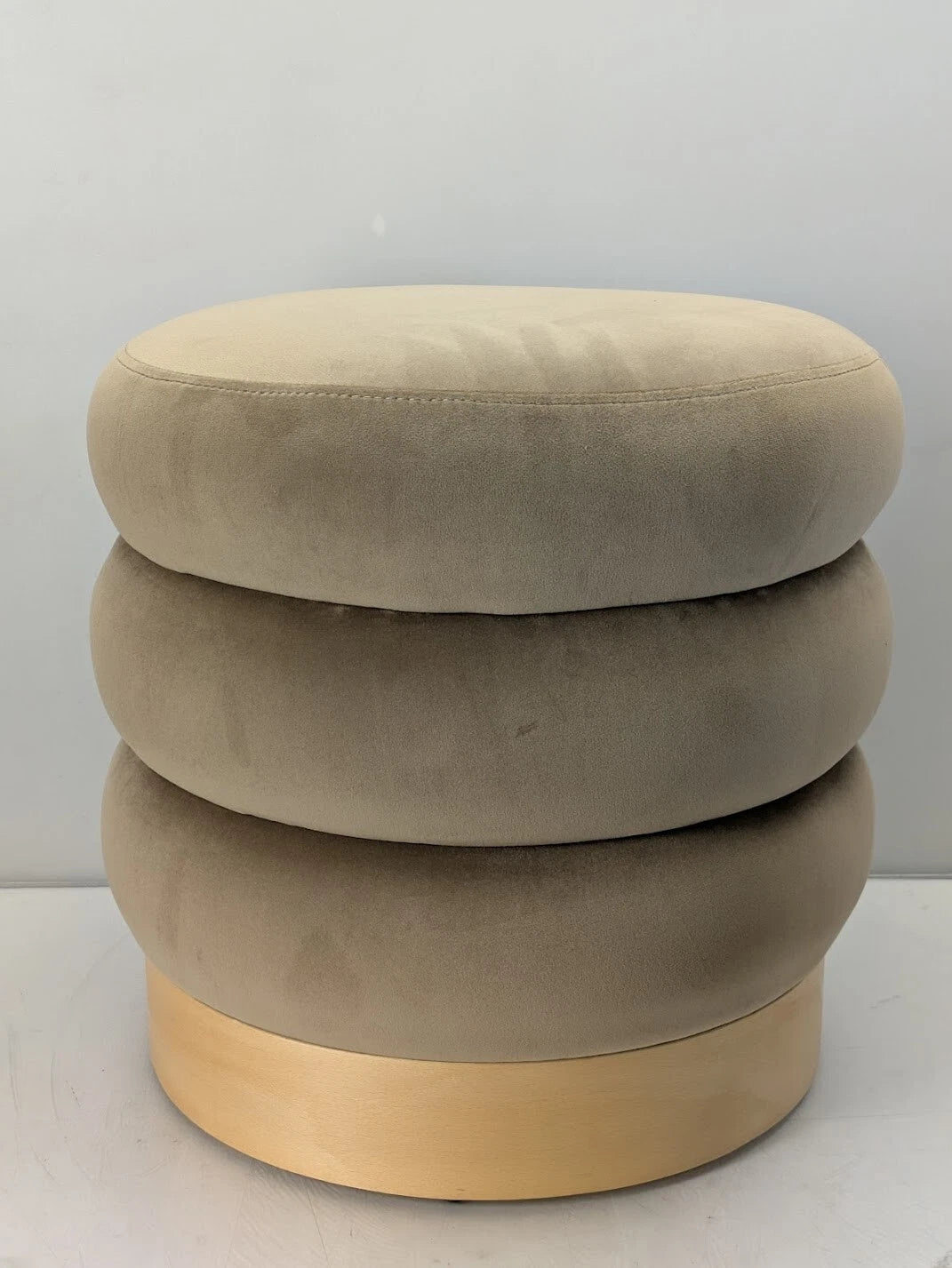 Homio Decor Suede Curve Ottoman