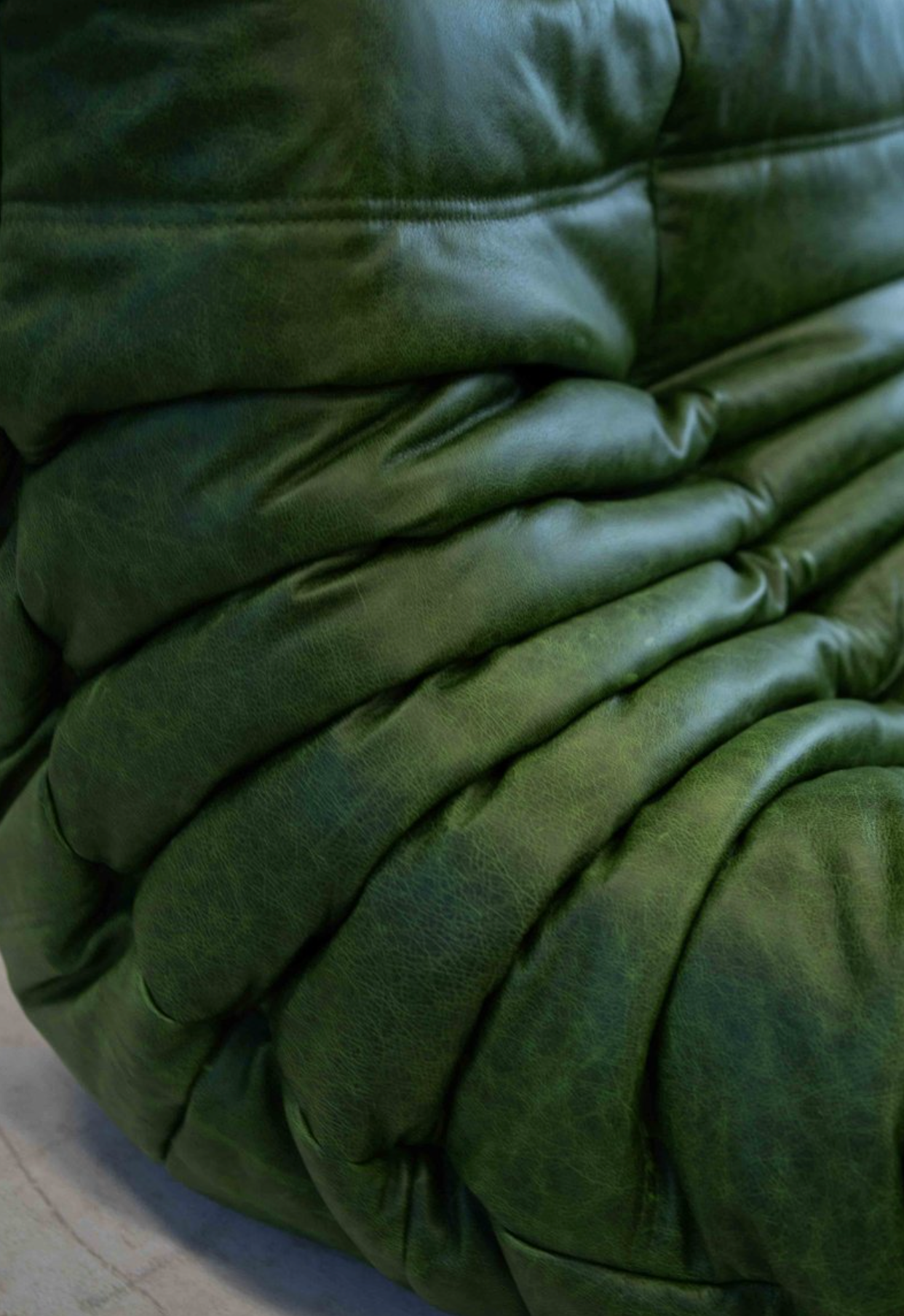 Togo Chaise Lounge (Forest Green) - Homio Decor