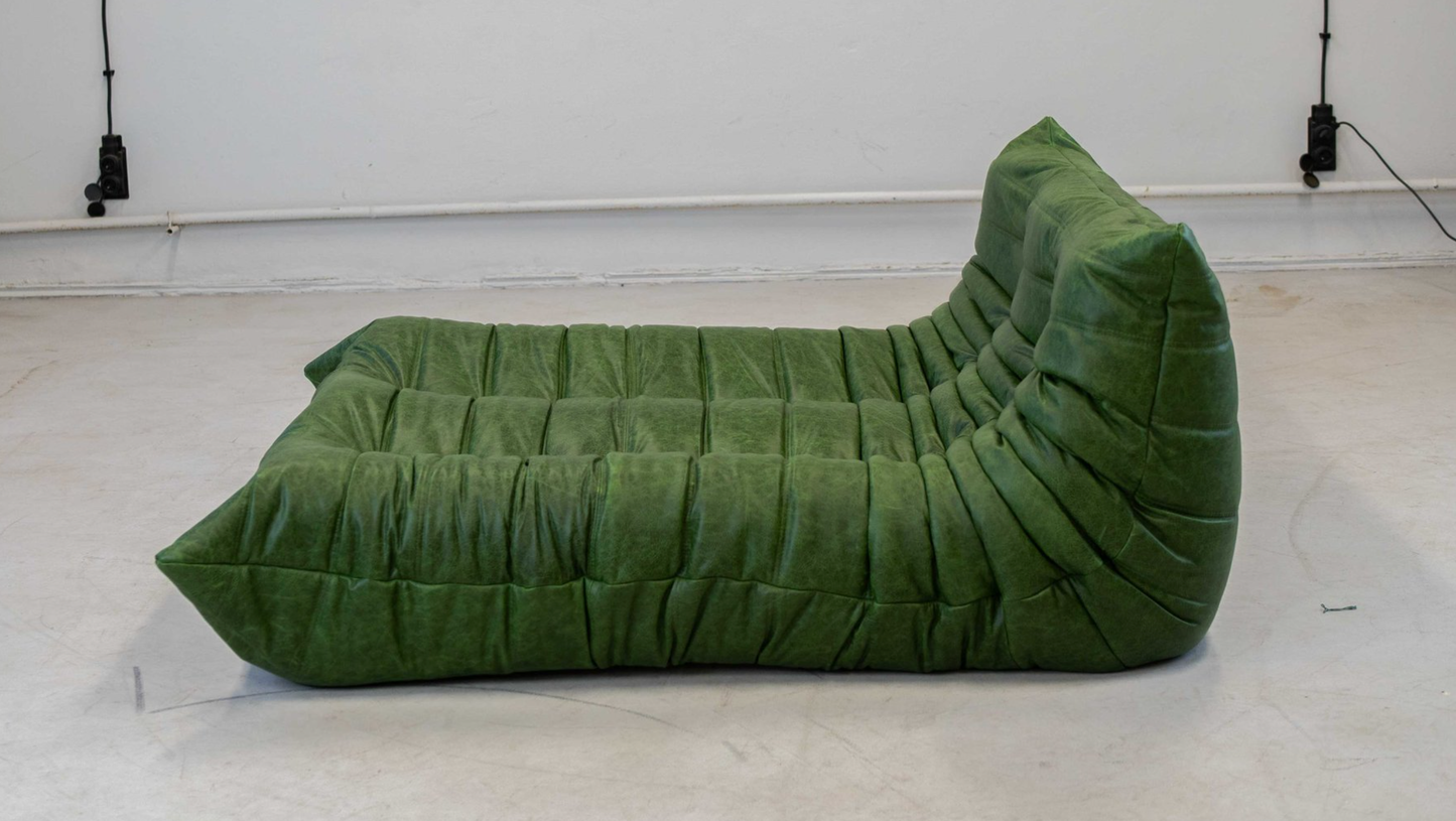 Togo Chaise Lounge (Forest Green) - Homio Decor