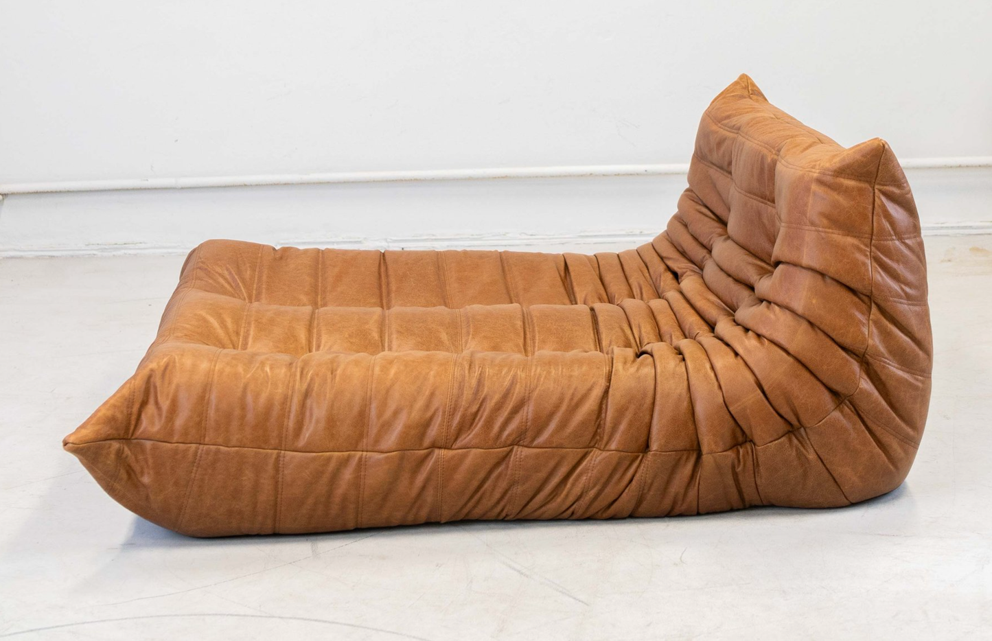 Togo Chaise Lounge (Textured Brown) - Homio Decor