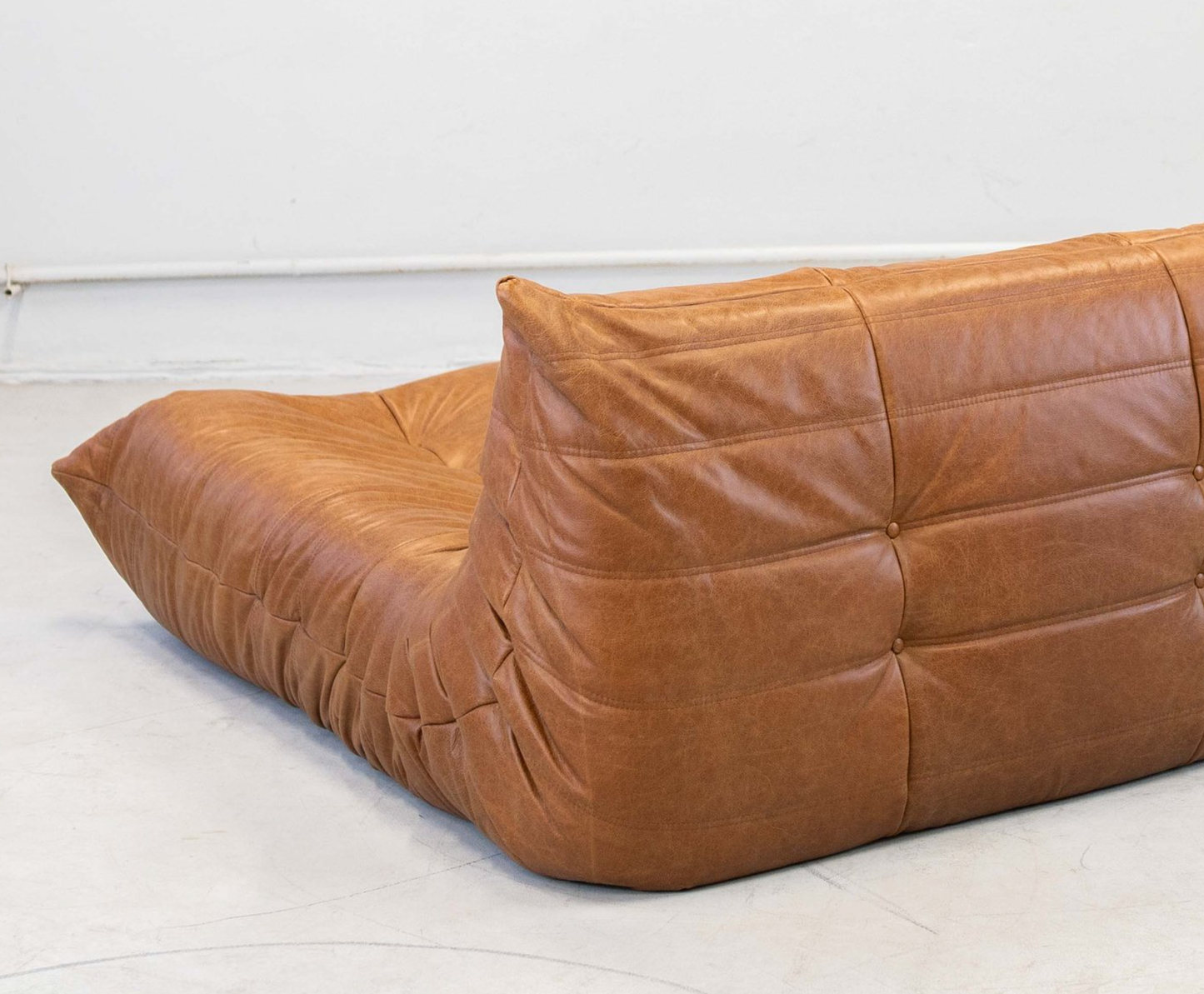 Togo Chaise Lounge (Textured Brown) - Homio Decor