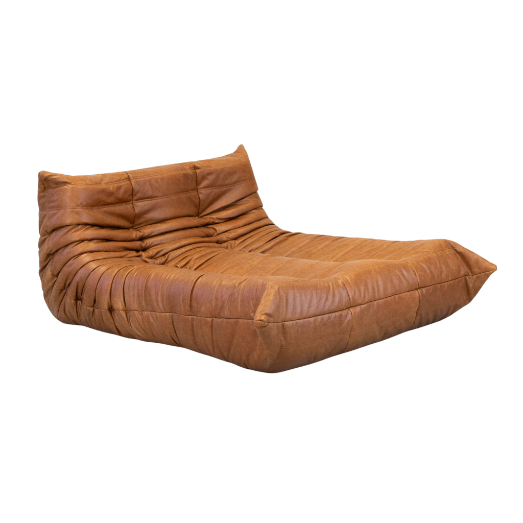 Togo Chaise Lounge (Textured Brown) - Homio Decor