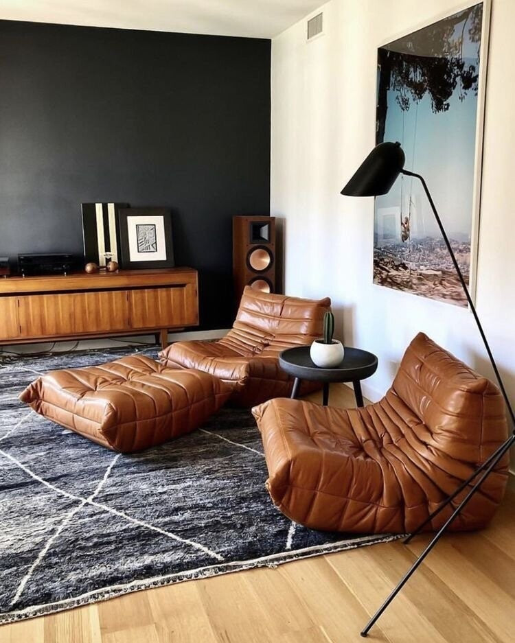 Togo Fireside Leather Chair - Homio Decor
