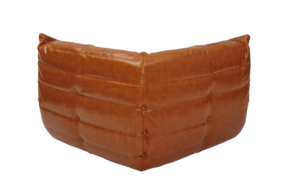 Togo Fireside Leather Chair (Corner Module) - Homio Decor